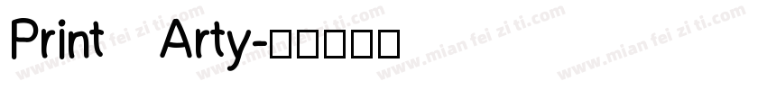 Print Arty字体转换